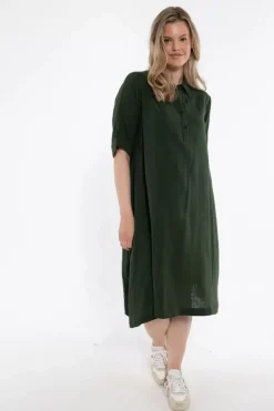 Danefæ Kleider>Danane Cloth Dress Dk Army