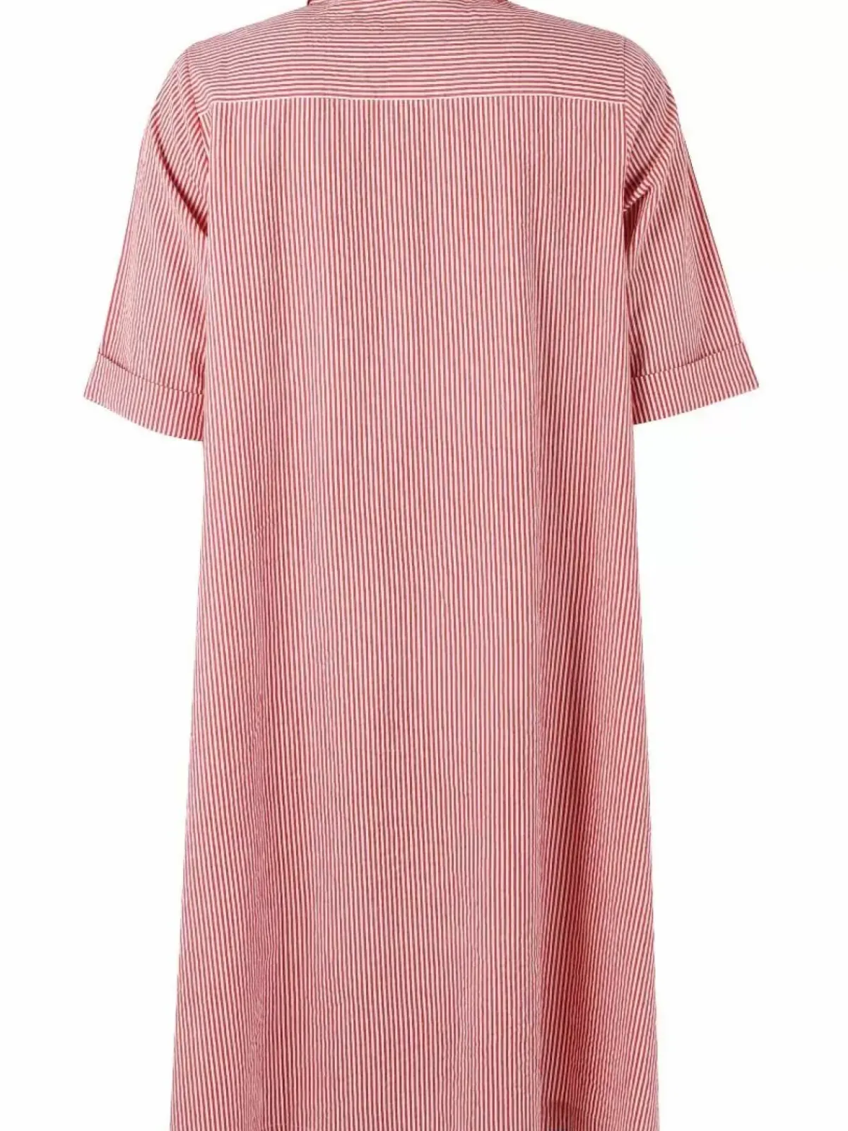 Danefæ Kleider>Danane Searsucker Dress Bright Red/Chalk