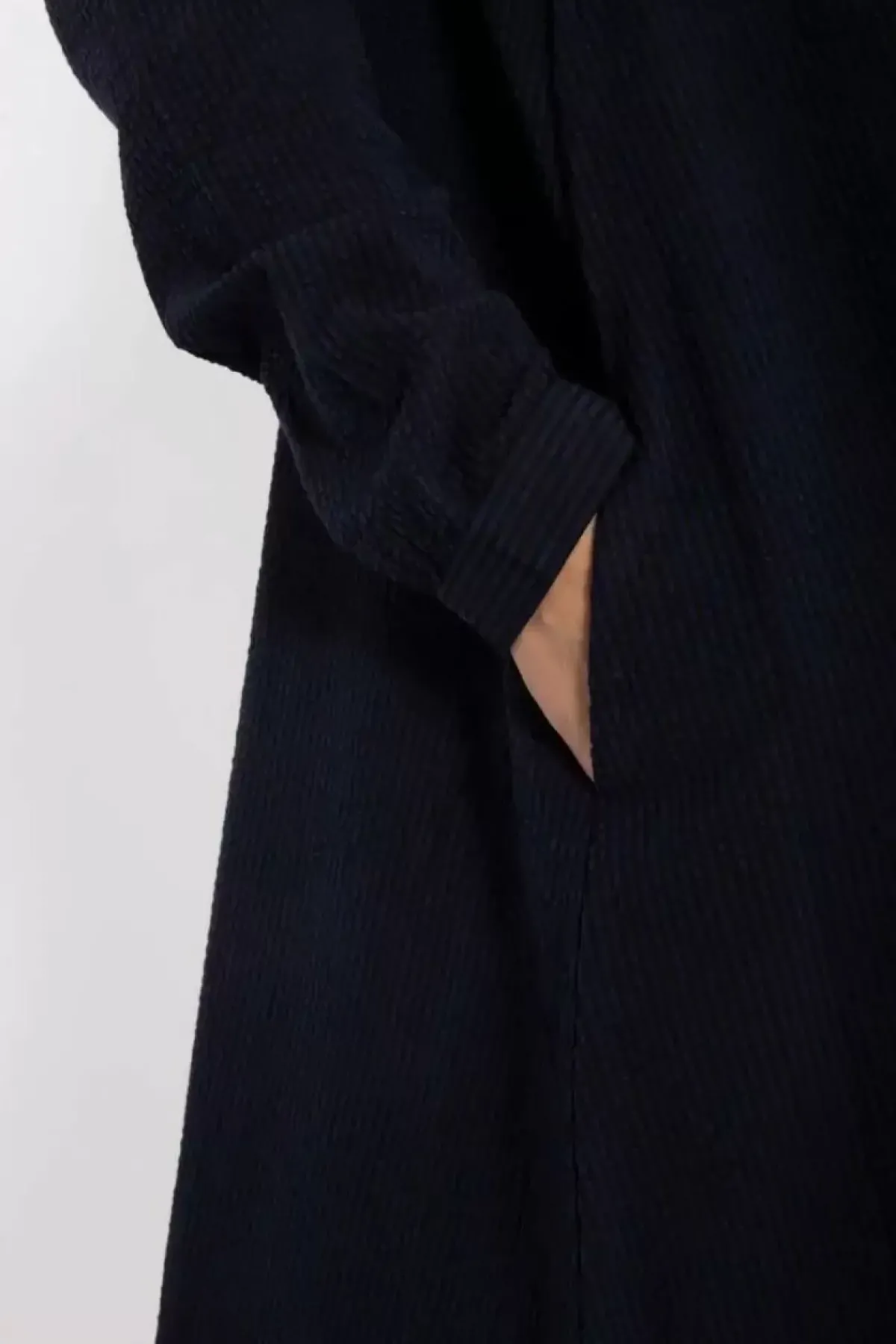Danefæ Kleider>Danapril Ls Searsucker Dress Black/Marine