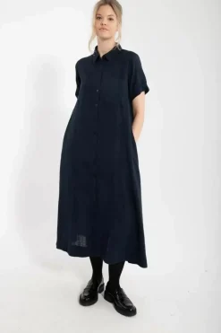 Danefæ Kleider>Danapril Ss Dress Dk Navy