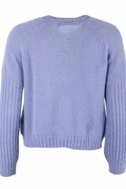 Danefæ Cardigan>Danarnaq Wool Cardigan Ice Viola