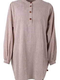 Danefæ Blusen>Danatelier Shirt Brick/Chalk
