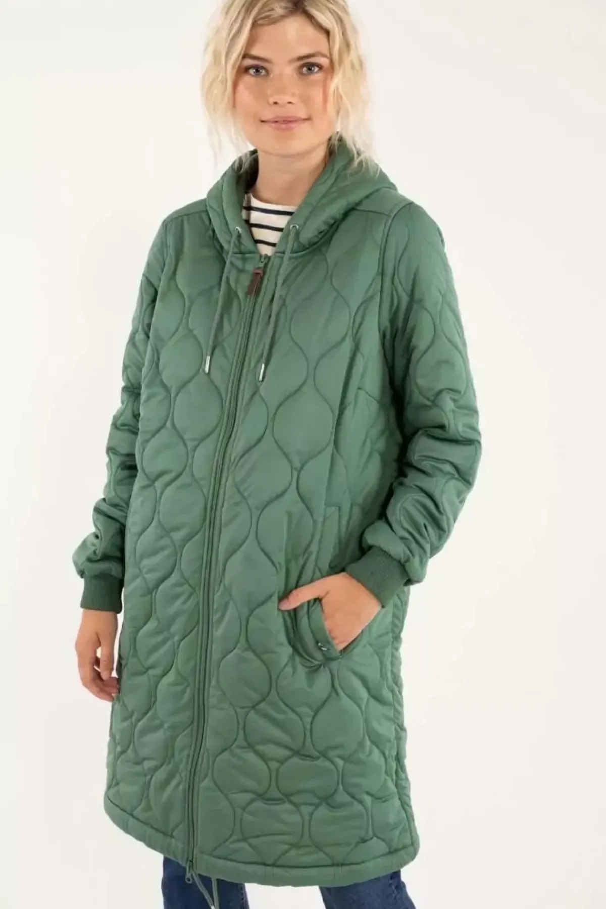 Danefæ Thermokleidung>Danebakke Thermo Coat Rover Khaki Bubbles