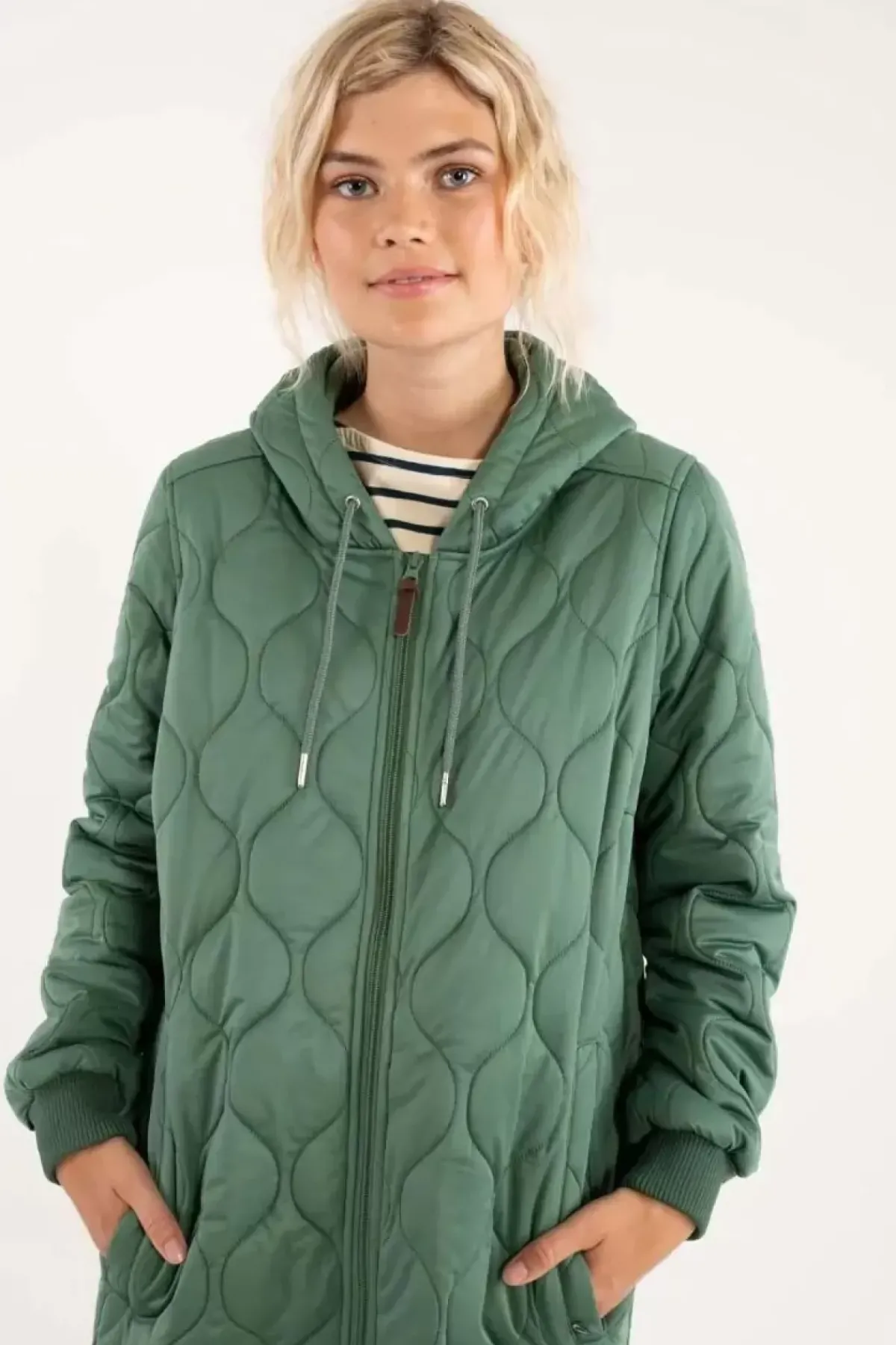 Danefæ Thermokleidung>Danebakke Thermo Coat Rover Khaki Bubbles