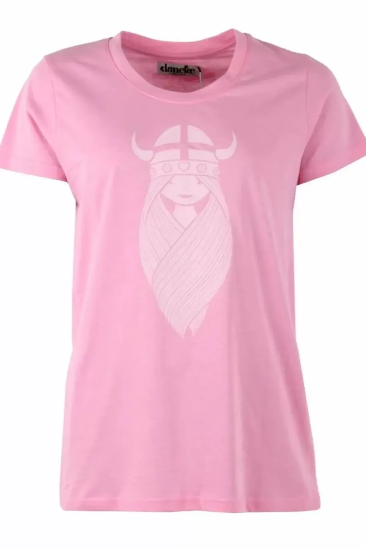 Danefæ T-Shirts>Danebasicladies Ss T Warm Rose Freja