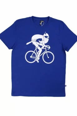 Danefæ T-Shirts>Danebasicmande Ss T Deep Marine Biking Viking