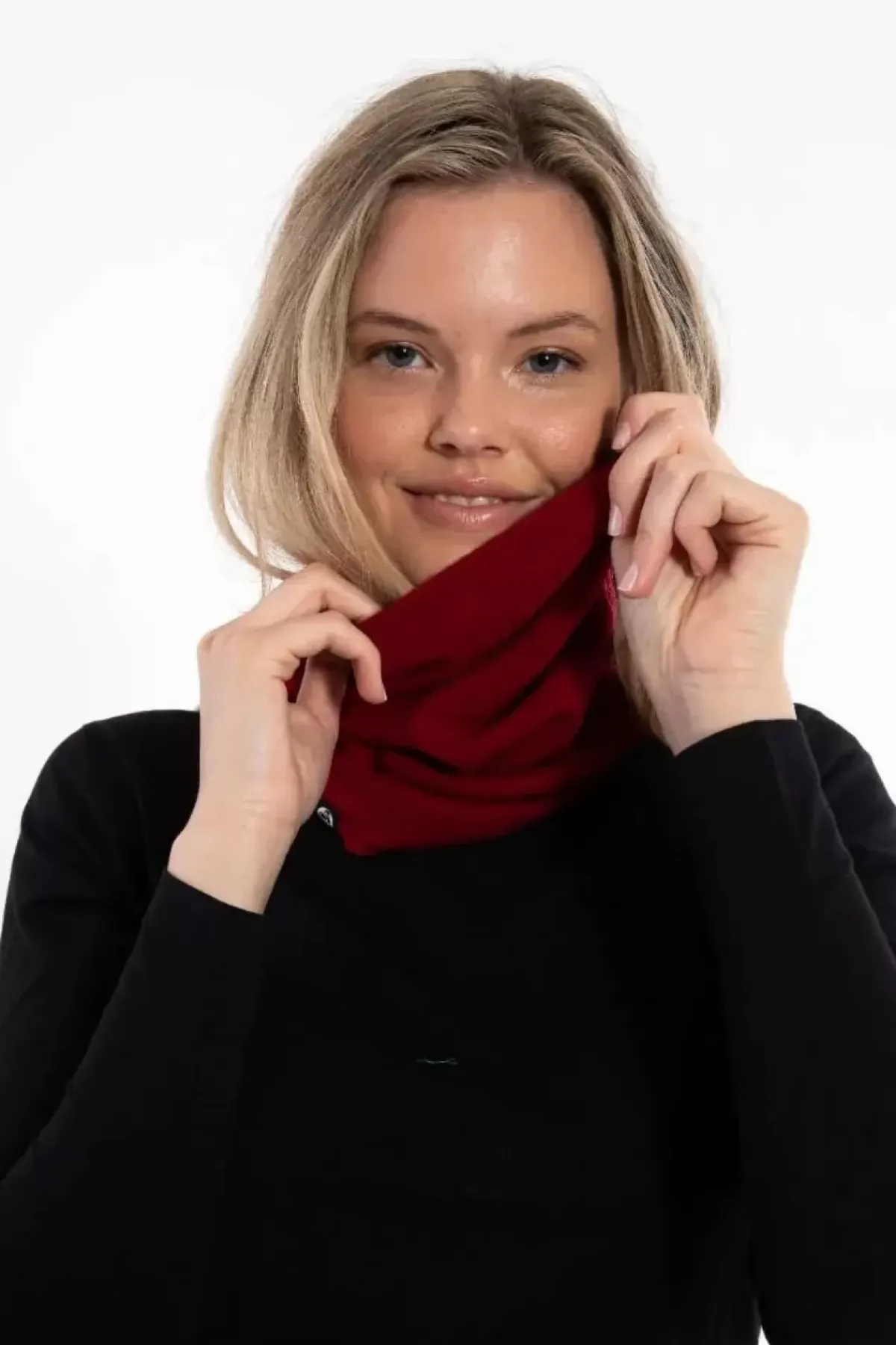 Danefæ Schals>Danebest Friend Merino Neckwarmer Dark Red