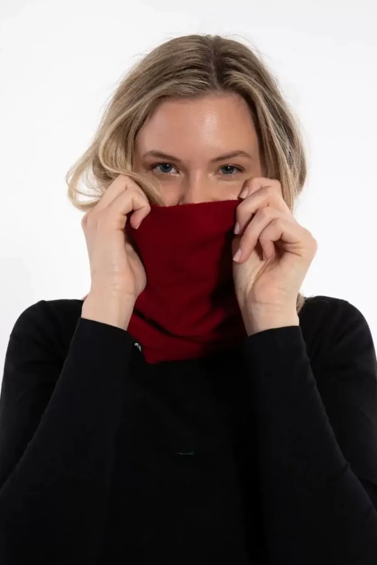 Danefæ Schals>Danebest Friend Merino Neckwarmer Dark Red