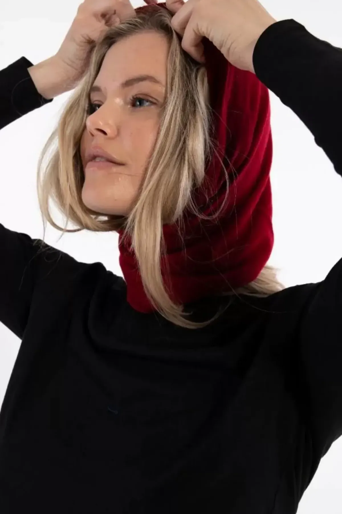 Danefæ Schals>Danebest Friend Merino Neckwarmer Dark Red