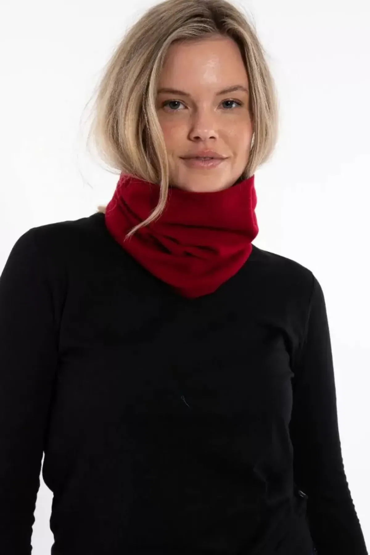 Danefæ Schals>Danebest Friend Merino Neckwarmer Dark Red