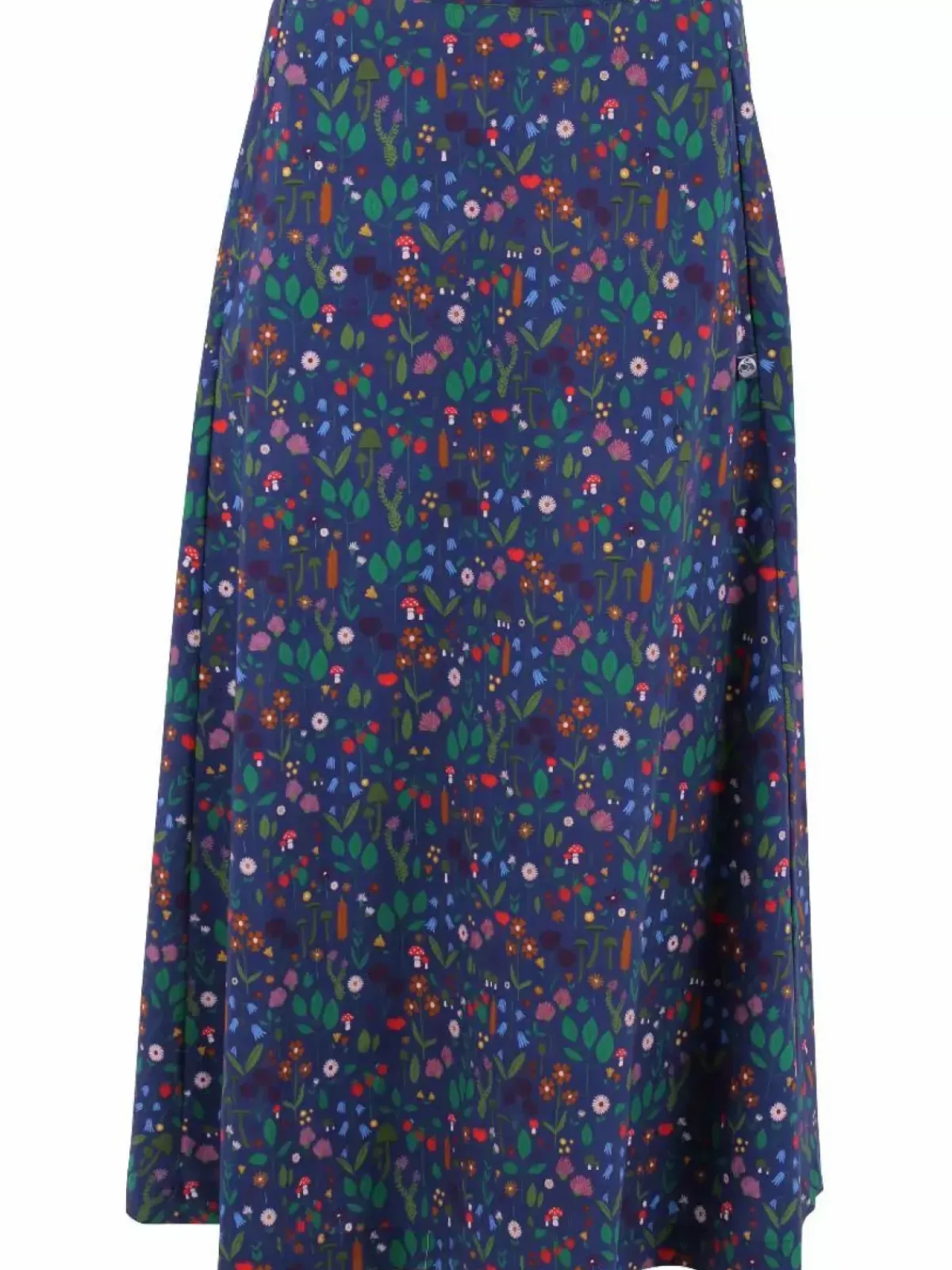 Danefæ Röcke>Danebrava Poplin Skirt Grey Marine Botanical