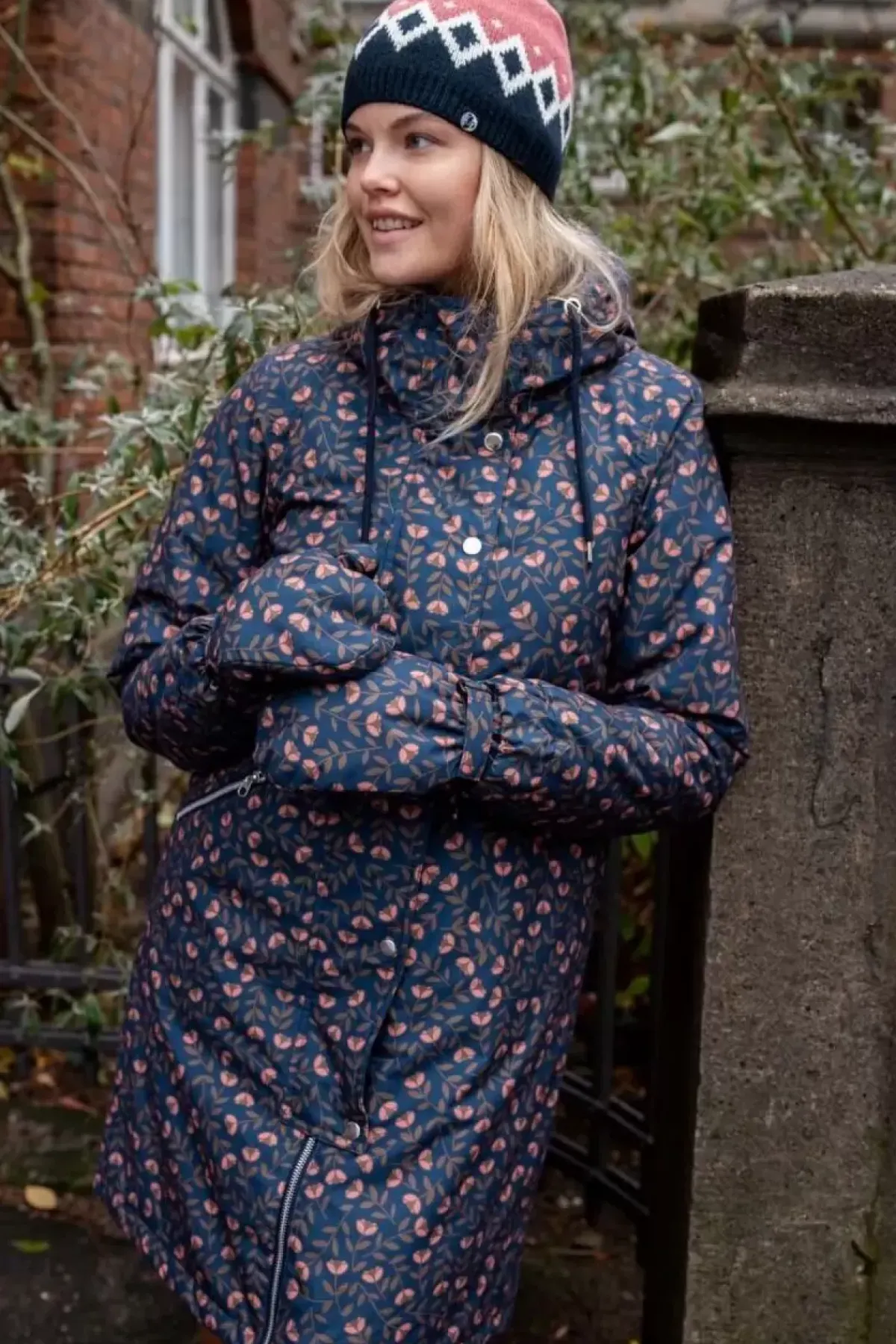 Danefæ Winterjacken>Danebrunhilde Winter Parka Navy Fleurie