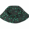 Danefæ Mützen/Hute>Danebucket Rain Hat Black/Khaki Fleurie
