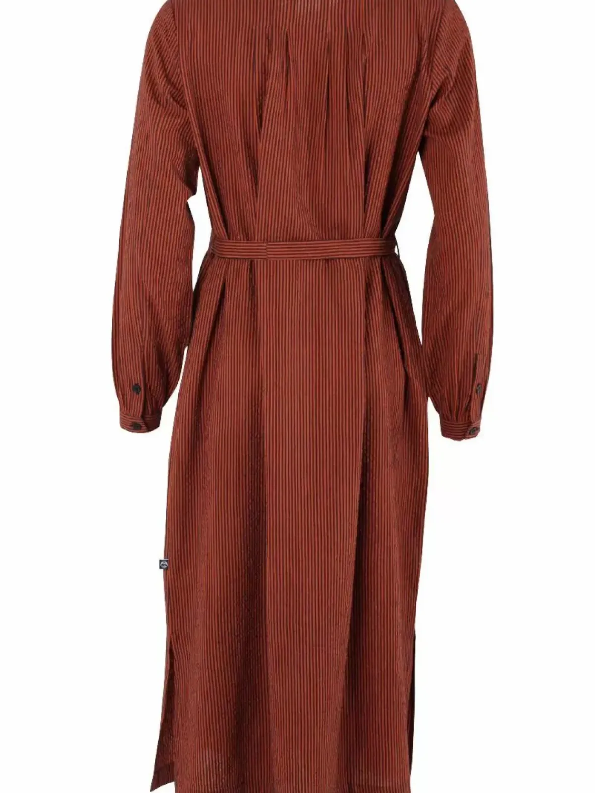 Danefæ Kleider>Danecake Searsucker Dress Rust/Dark Navy