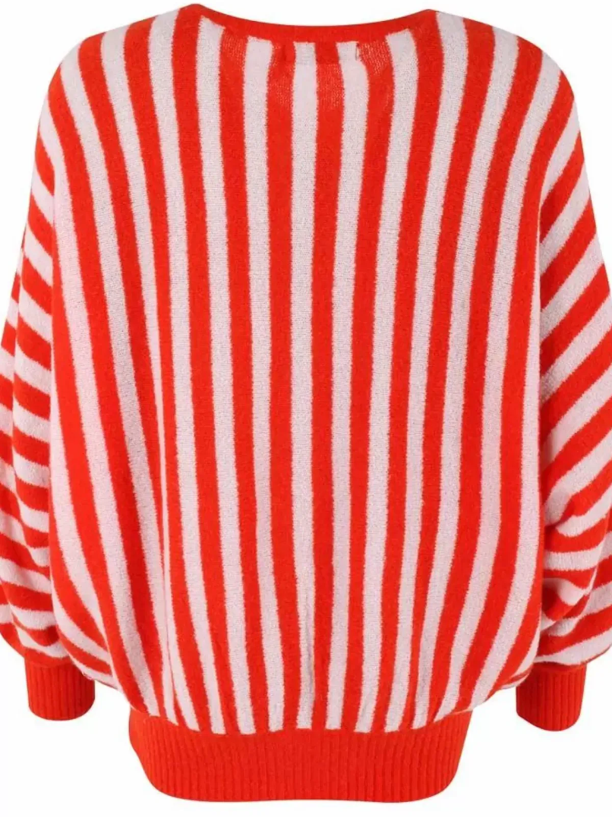 Danefæ Cardigan>Danecaring Light Wool Cardigan Beige Rose/Bright Red