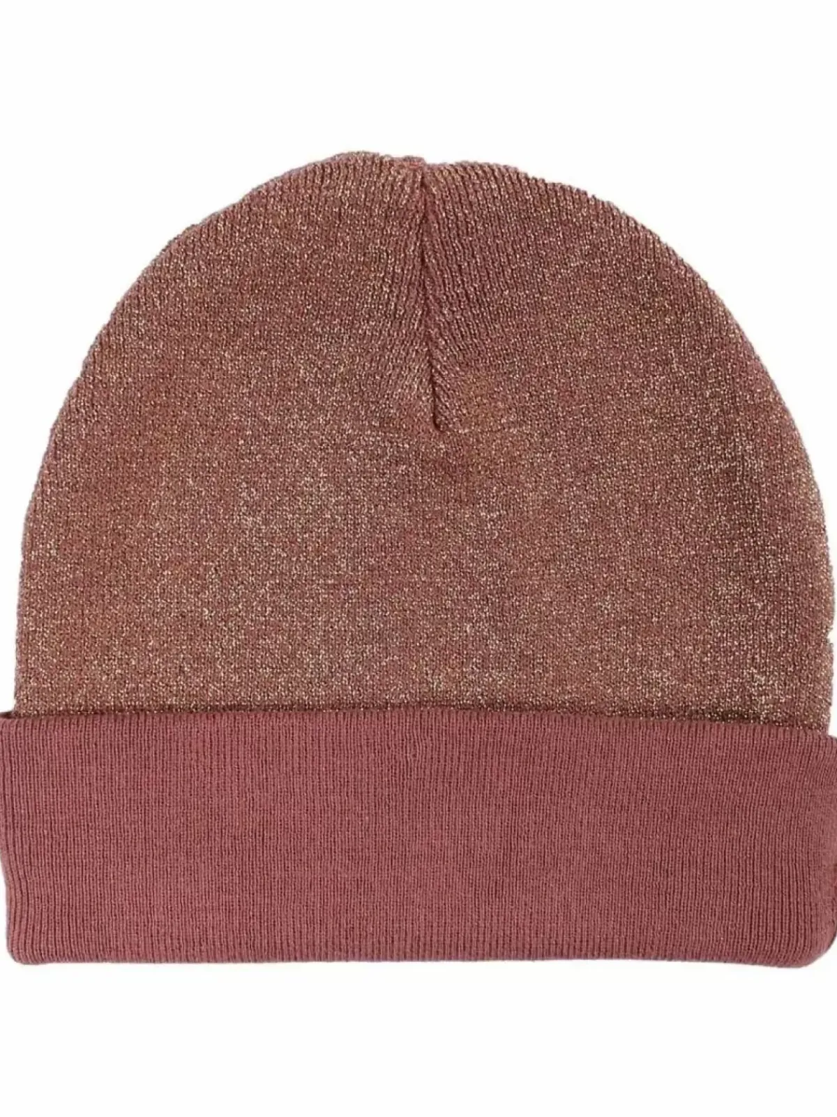 Danefæ Mützen/Hute>Danecarmen Beanie Beige Rose W. Gold Glitter / Occer W. Glitter