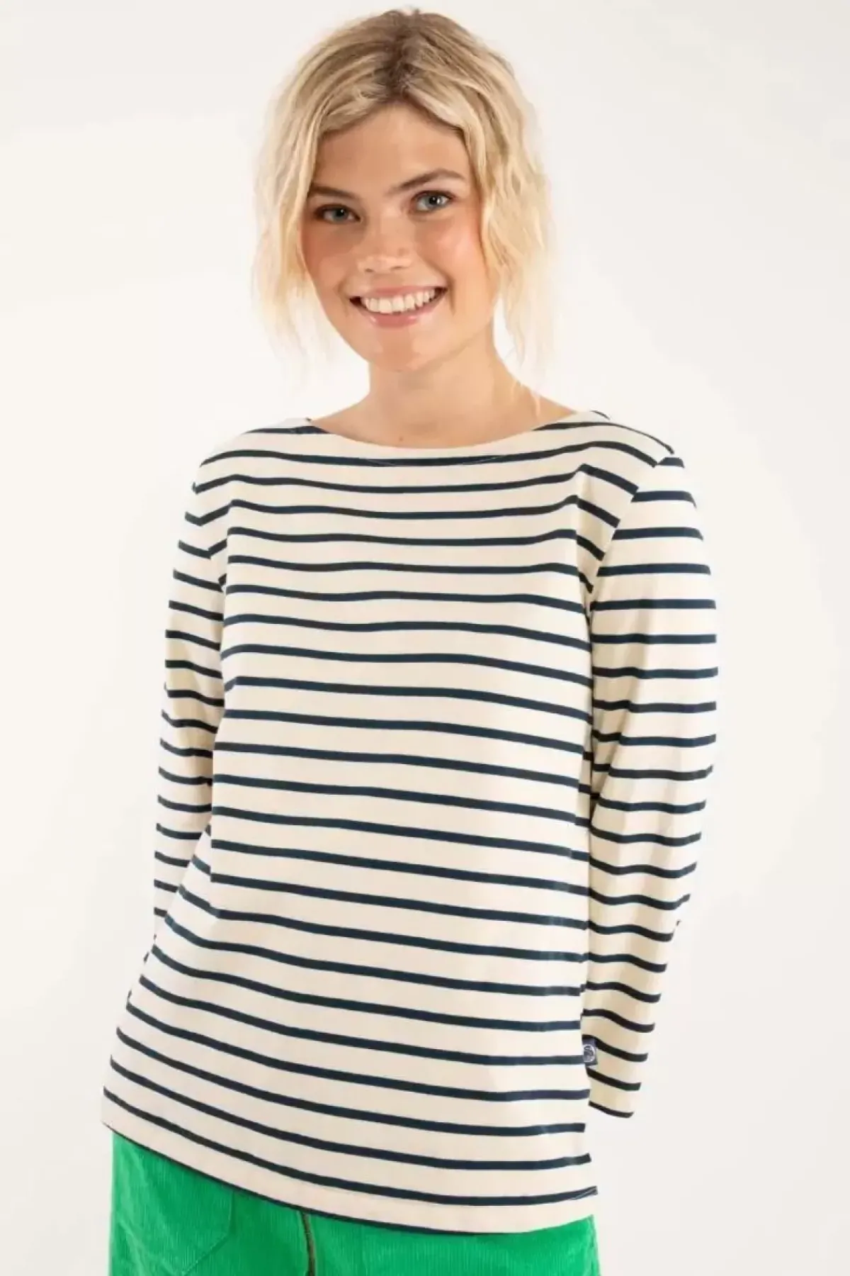 Danefæ Hemden Und Shirts>Danecarribean Heavy Cotton Tee Chalk/Navy