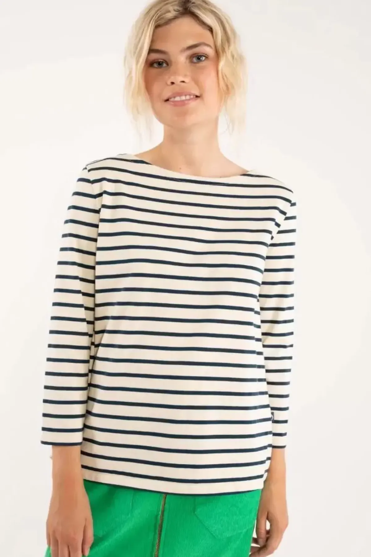 Danefæ Hemden Und Shirts>Danecarribean Heavy Cotton Tee Chalk/Navy