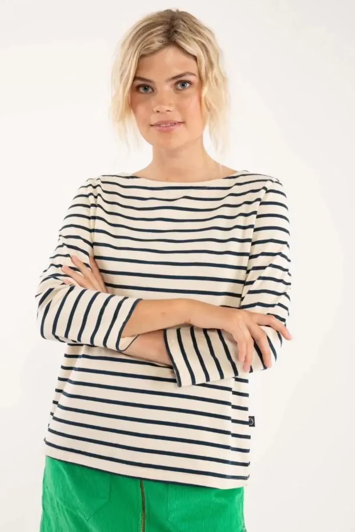Danefæ Hemden Und Shirts>Danecarribean Heavy Cotton Tee Chalk/Navy