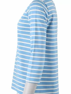 Danefæ Hemden Und Shirts>Danecarribean Heavy Cotton Tee Iceblue/Chalk