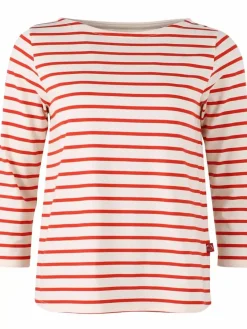 Danefæ Hemden Und Shirts>Danecarribean Heavy Cotton Tee Chalk/Bright Red