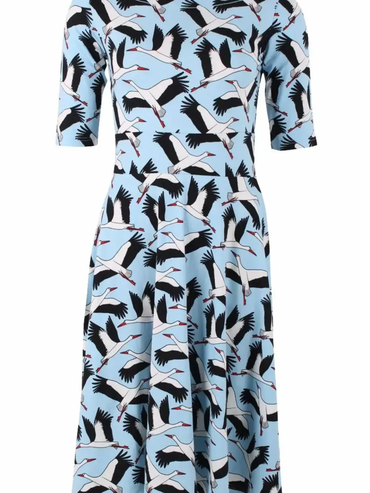 Danefæ Kleider>Danecharlotte Cotton Dress Light Blue Stork