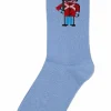 Danefæ Strümpfe>Danedanmark Mens Socks Lt Blue Soldat