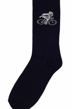 Danefæ Strümpfe>Danedanmark Mens Socks Navy Biking Viking