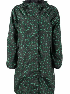 Danefæ Regenjacken>Danedith Rainjacket Black/Khaki Fleurie