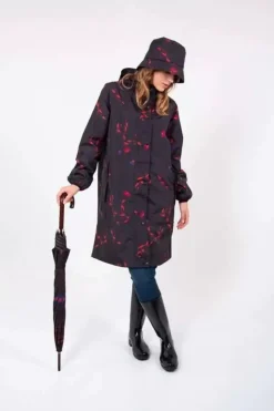Danefæ Regenjacken>Danedith Rainjacket Black Picabella