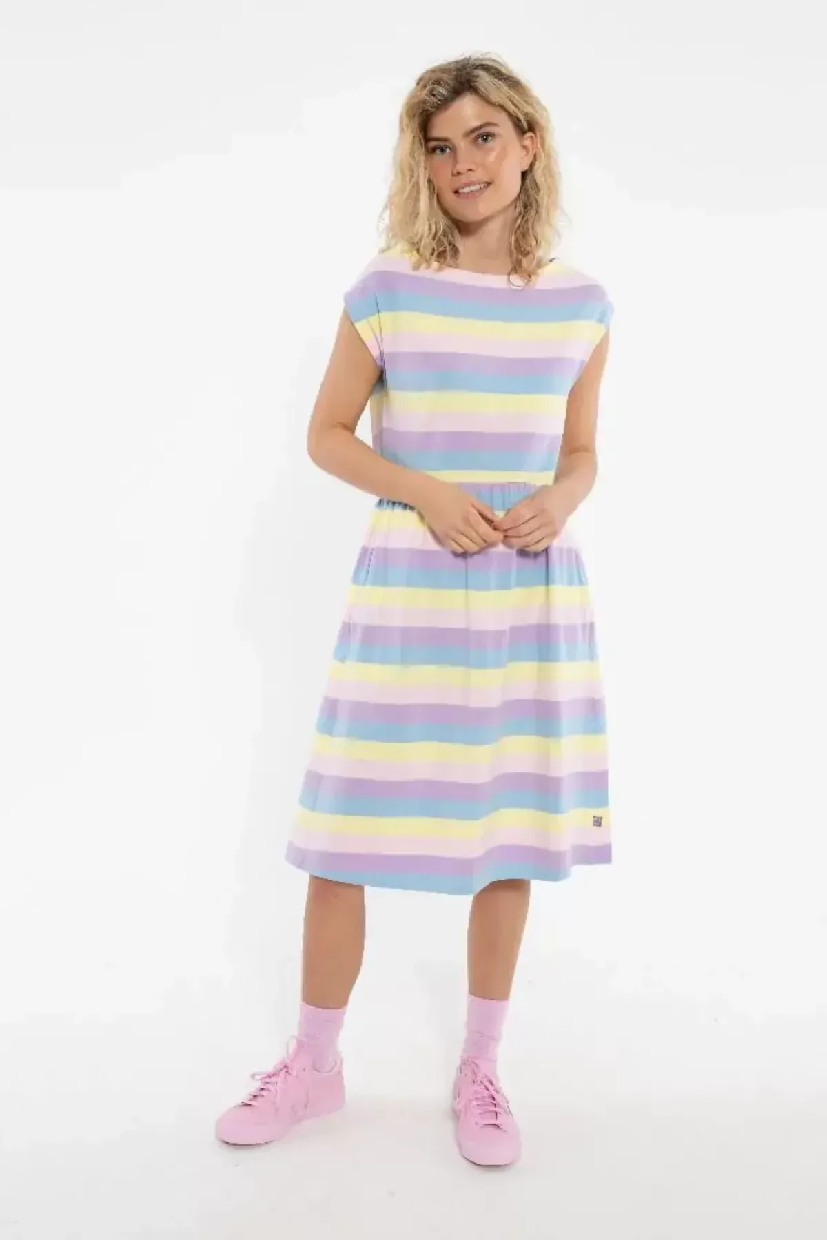 Danefæ Kleider>Danedomenica Cotton Dress Peaceful