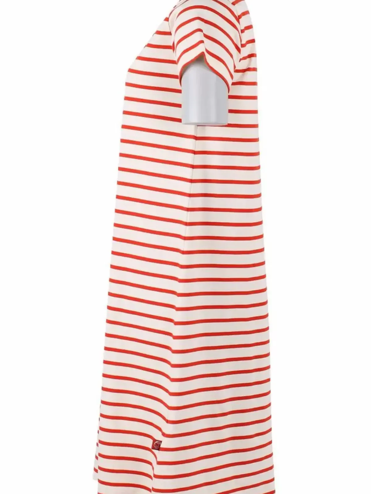 Danefæ Kleider>Danedomingo Heavy Cotton Dress Chalk/Bright Red