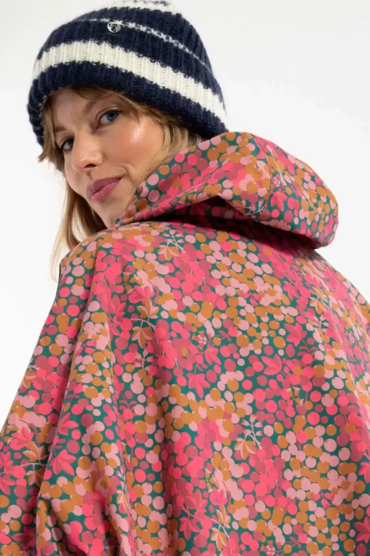 Danefæ Regenjacken>Danedream Drops Rain Poncho Berrygood Pink