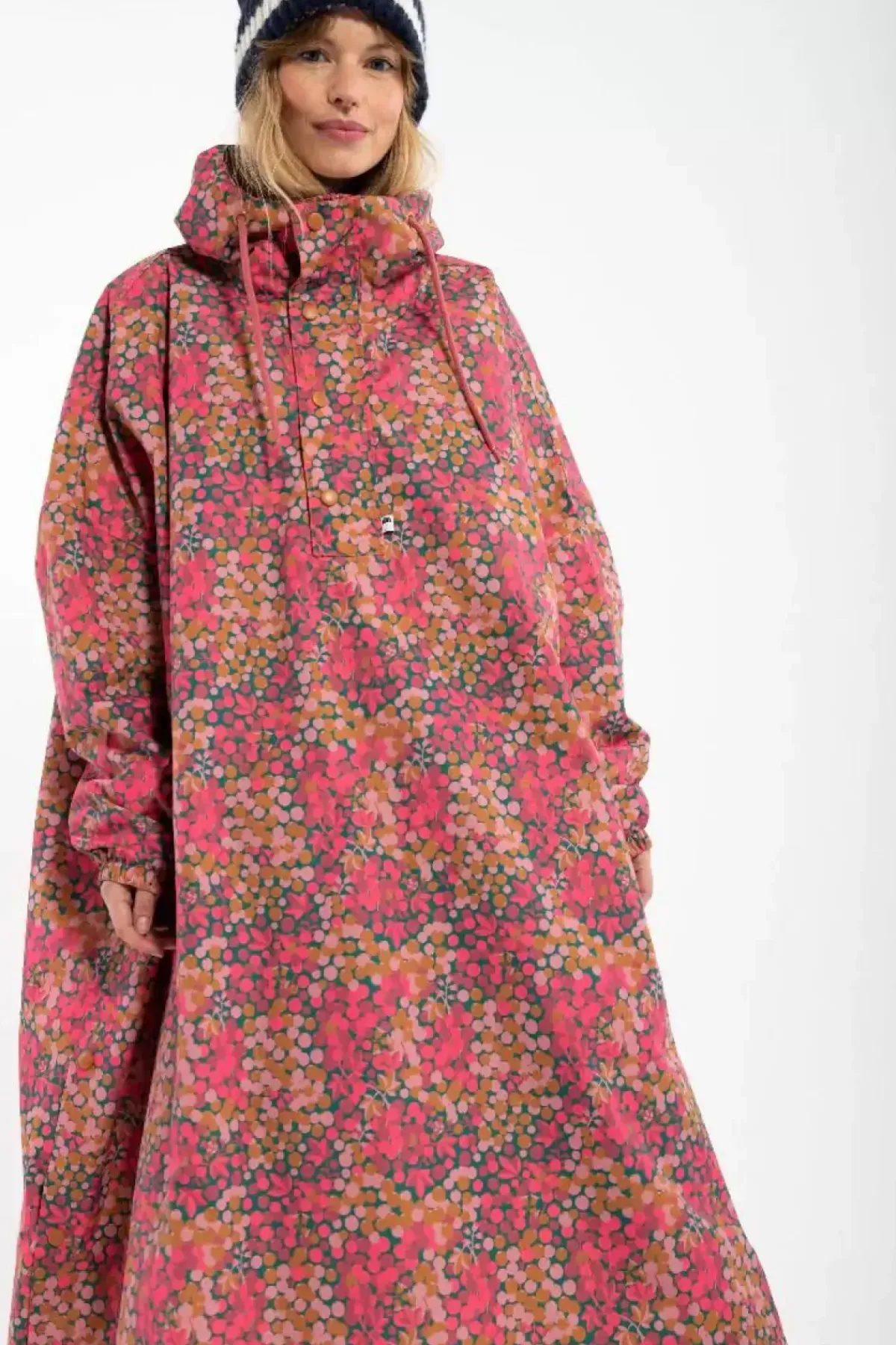 Danefæ Regenjacken>Danedream Drops Rain Poncho Berrygood Pink