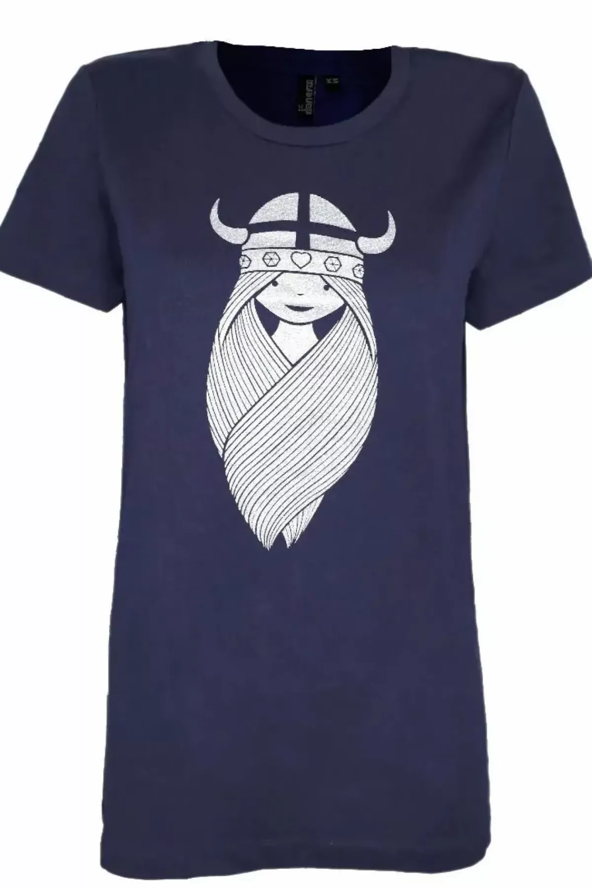 Danefæ T-Shirts>Danefavorito Tee X Navy Freja (White)
