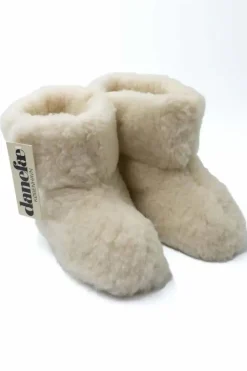 Danefæ Hausschuhe> Wool Boots Off White