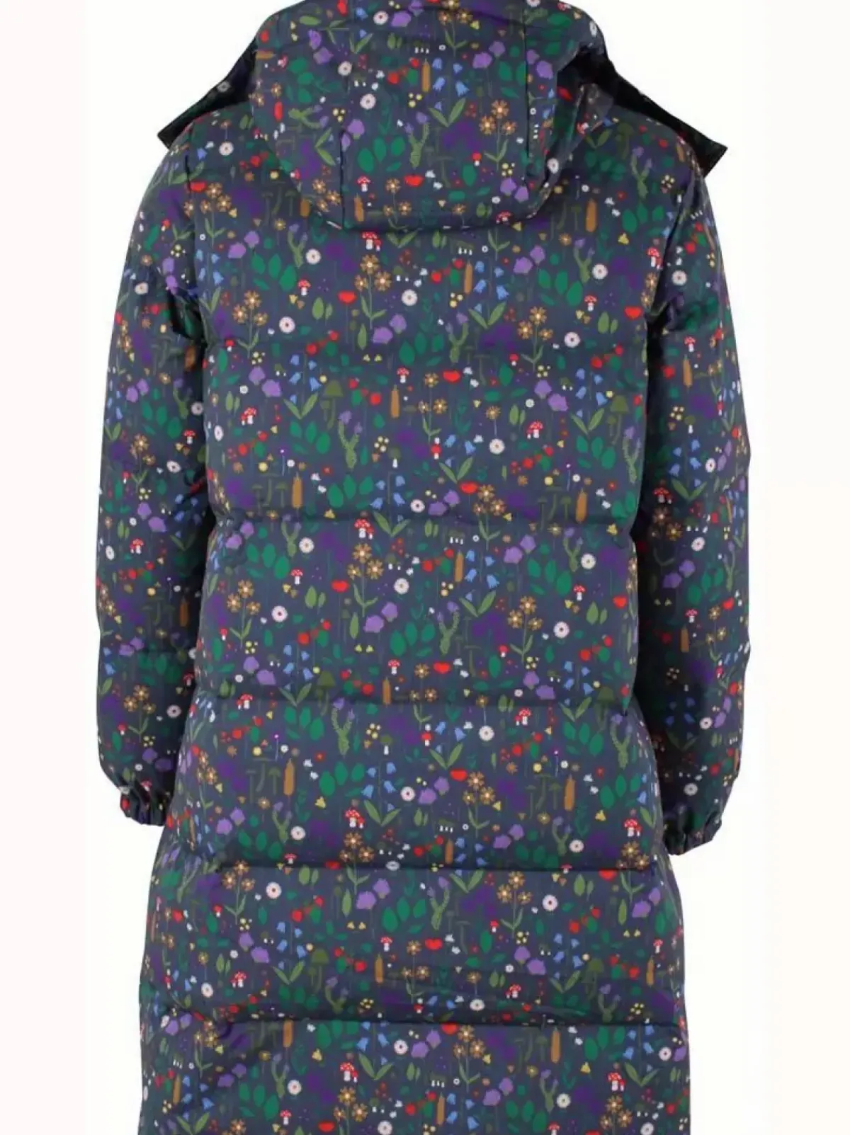 Danefæ Winterjacken>Daneget Down Winter Coat Aop Grey Marine Botanical