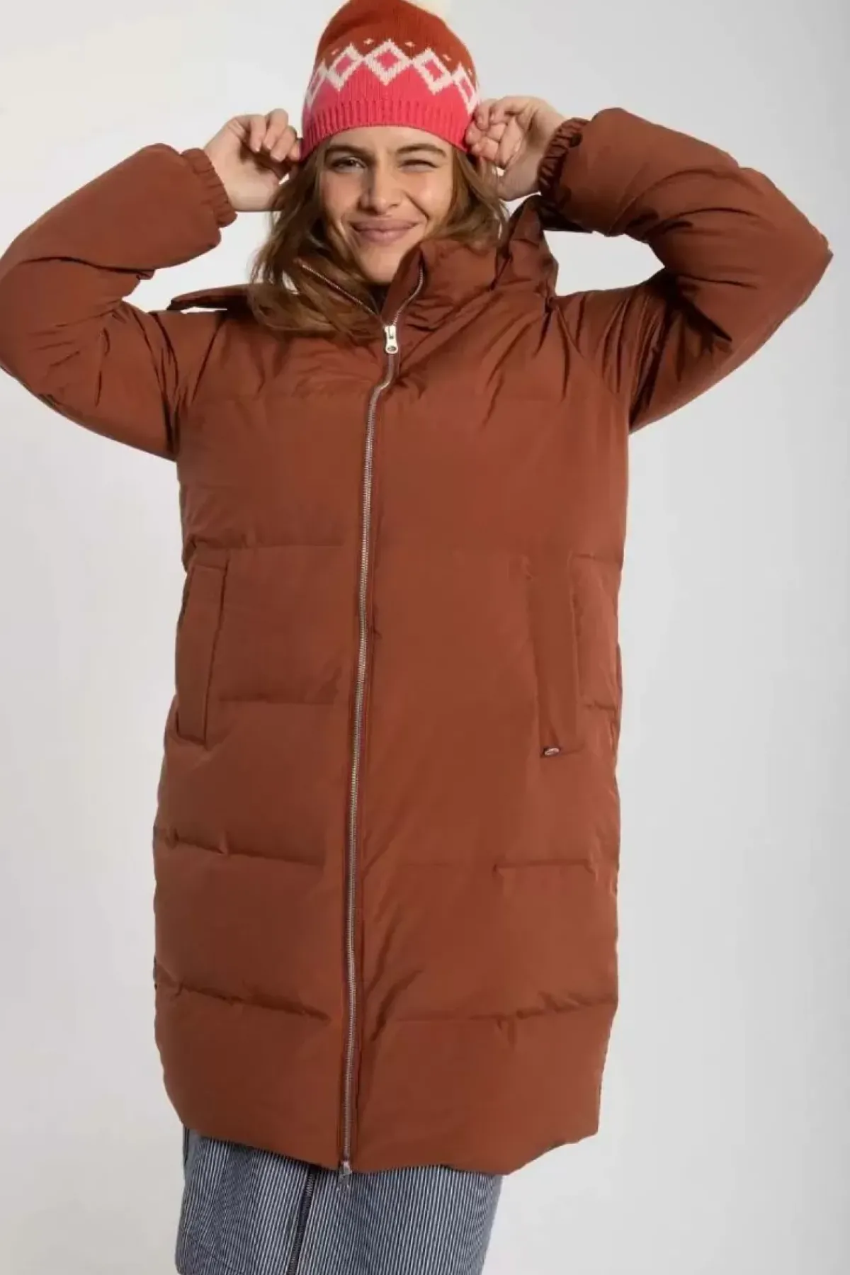 Danefæ Winterjacken>Daneget Down Winter Coat Beige Rose