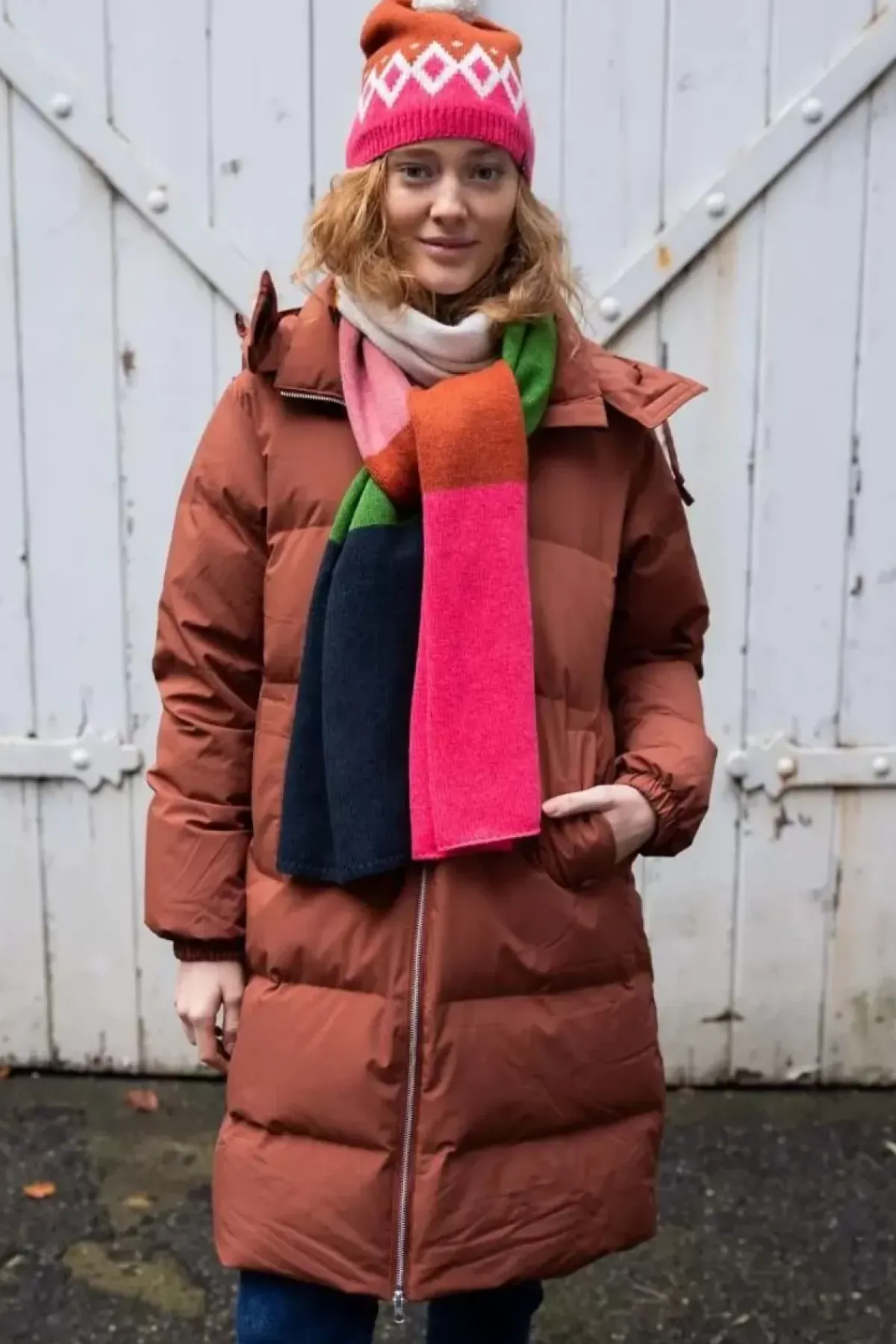 Danefæ Winterjacken>Daneget Down Winter Coat Beige Rose