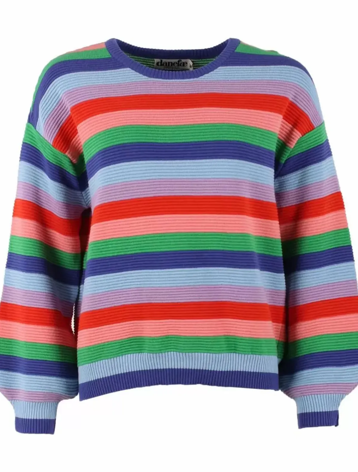 Danefæ Strickwaren>Danegold 3D Crotchet Knit Sweater Multicolor 1
