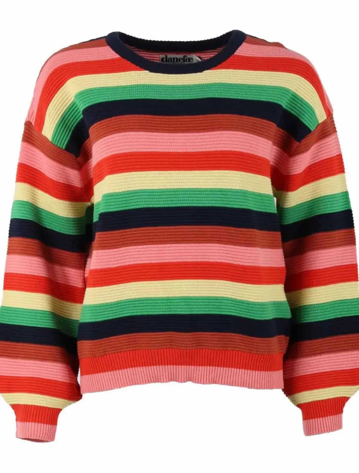 Danefæ Strickwaren>Danegold 3D Crotchet Knit Sweater Multicolor 2