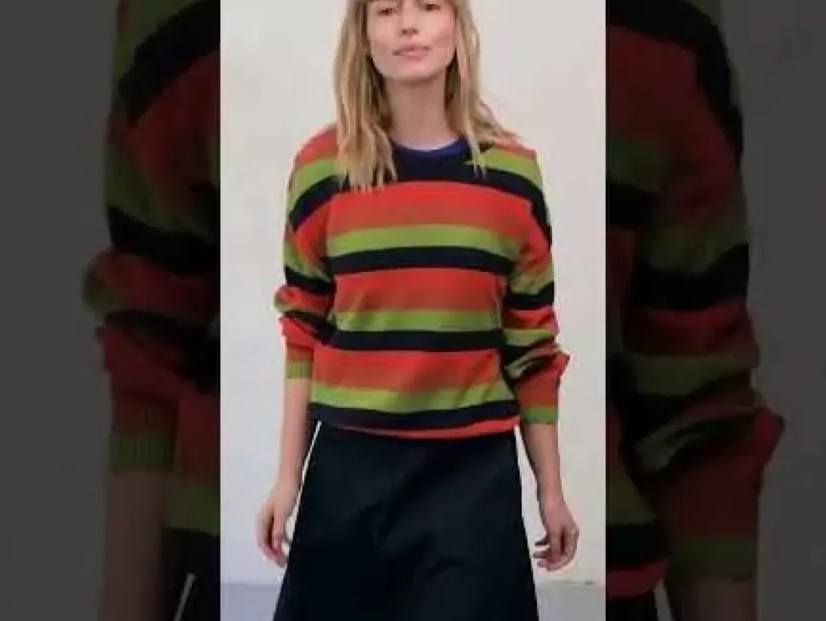 Danefæ Strickwaren>Danegold Pearl Knit Sweater Multicolor 3