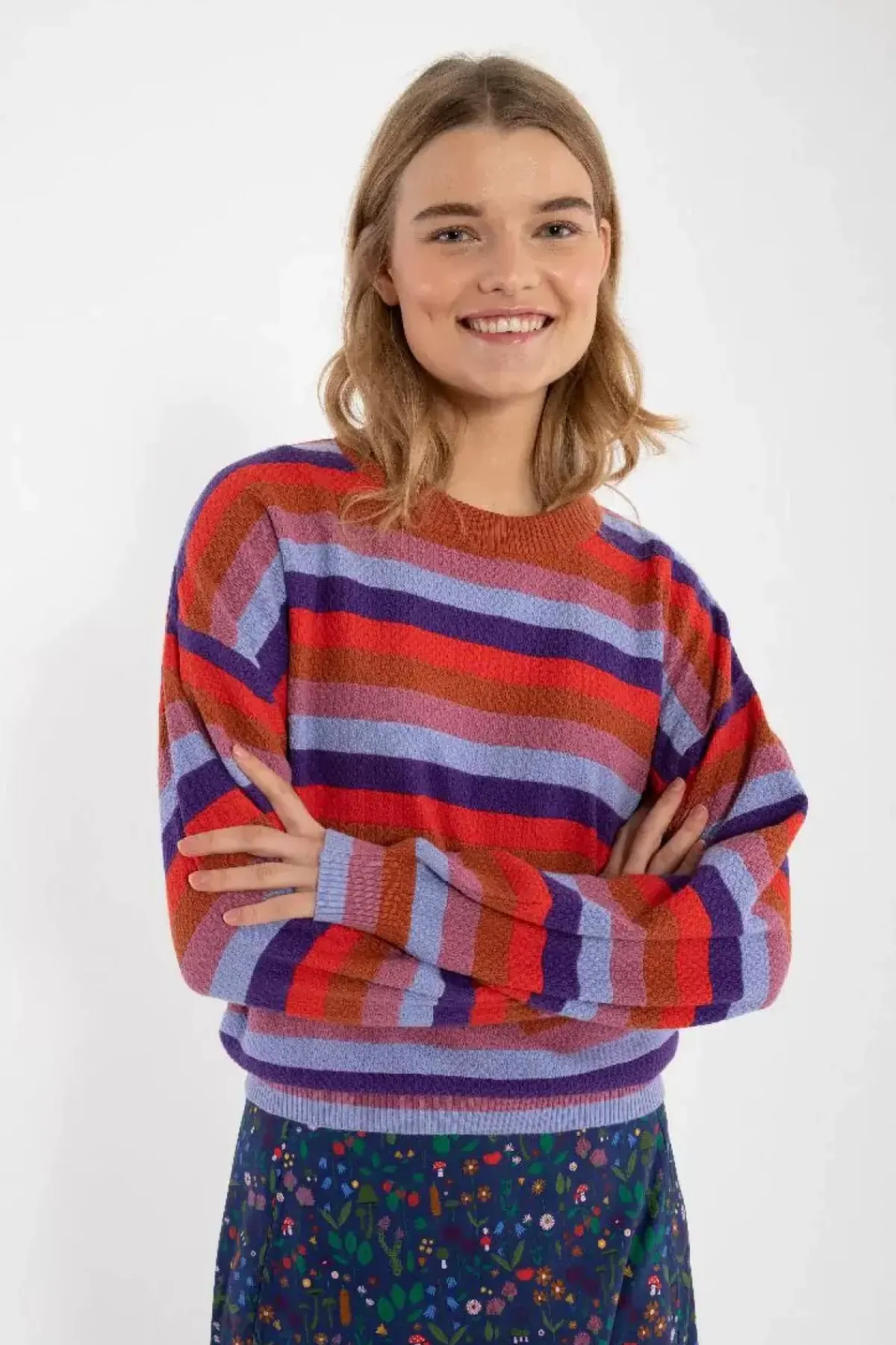 Danefæ Strickwaren>Danegold Pearl Knit Sweater Multicolor 1