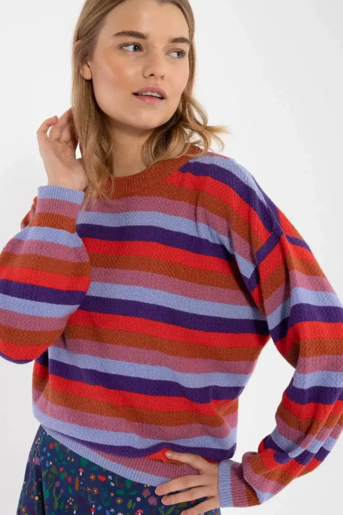 Danefæ Strickwaren>Danegold Pearl Knit Sweater Multicolor 1
