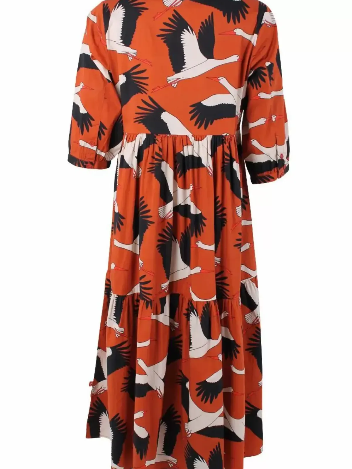 Danefæ Kleider>Danegoodie Dress Rust Big Stork
