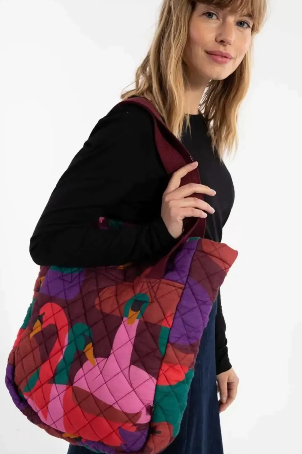 Danefæ Taschen>Danegry Tote Bag Dark Bordeaux Swanoscope