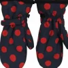 Danefæ Handschuhe>Danehandy Mittens Dark Navy/Dark Rust Dots