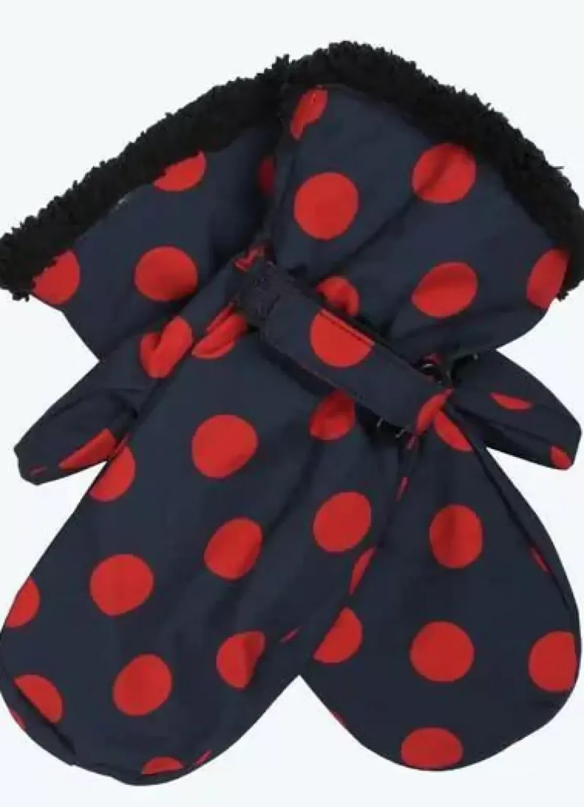 Danefæ Handschuhe>Danehandy Mittens Dark Navy/Dark Rust Dots