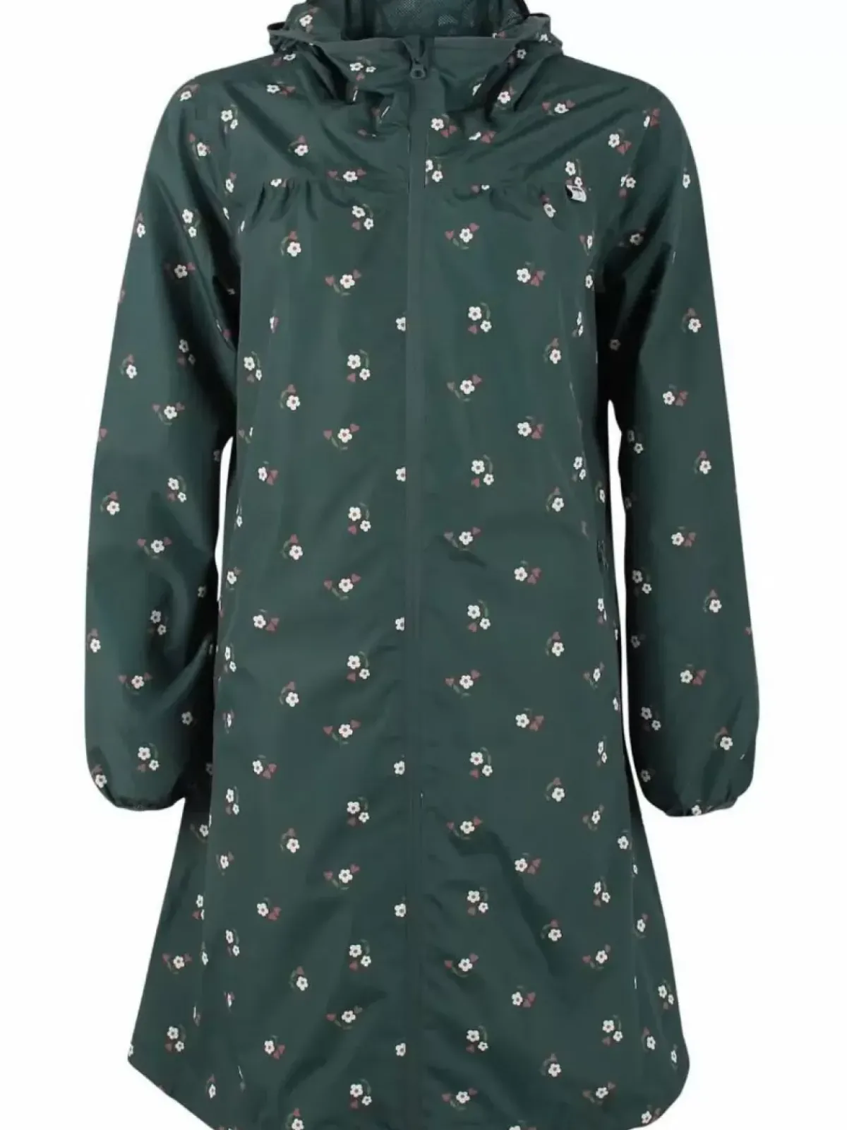 Danefæ Regenjacken>Danehelen Rainjacket Deep Forest Miniflower