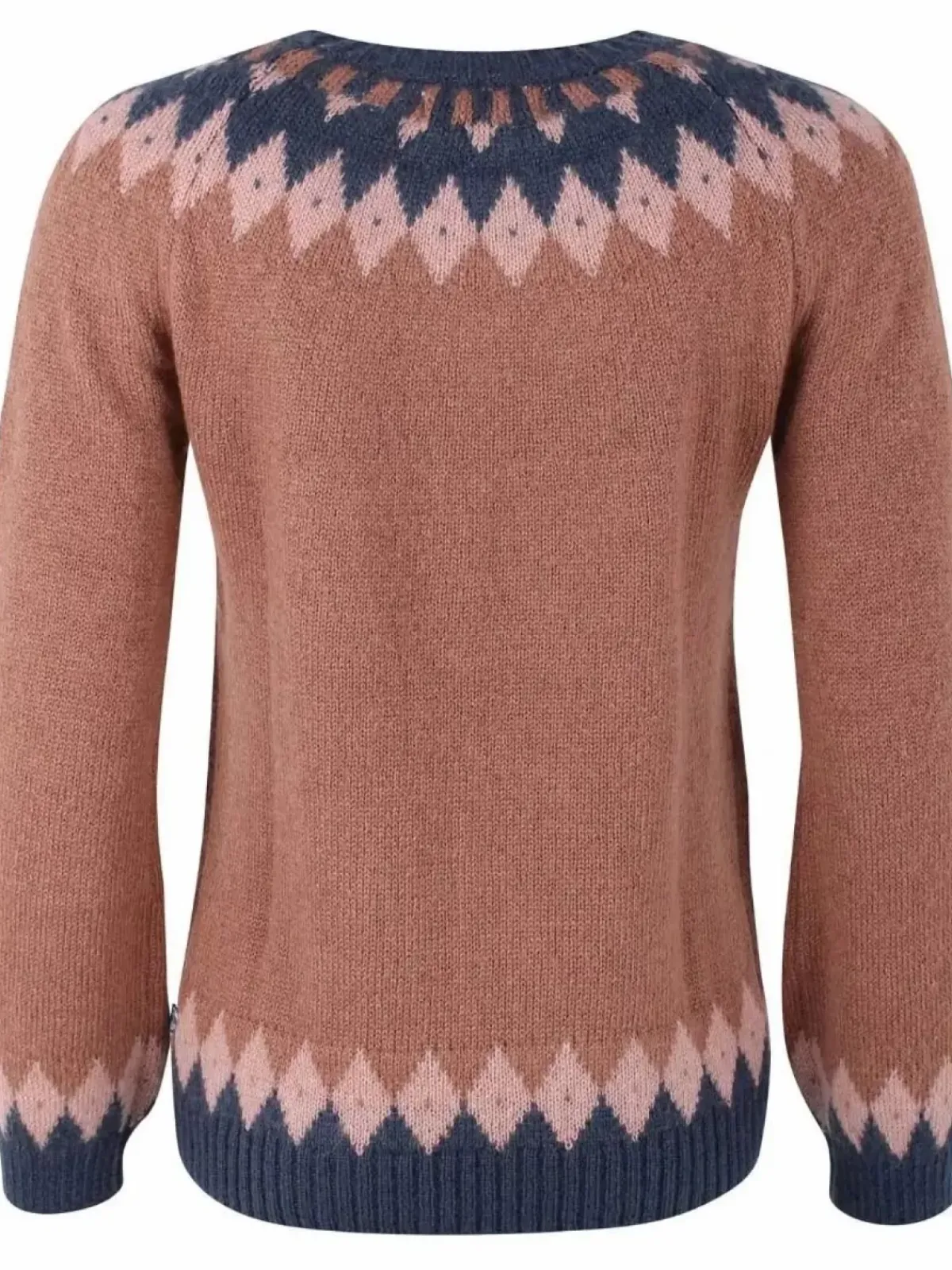 Danefæ Strickwaren>Danehot Stove Mohair Sweater Beige Rose/Powder Rose/Marine